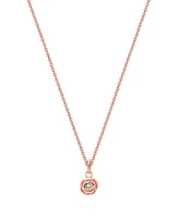 Tiny Blessings Girls Children's 14K Gold Blushing Rose 12-14" Necklace