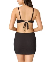 Salt Cove Juniors Scoop Neck Bralette Bikini Top Ribbed Pull On Cover Up Skirt Exclusively At Macys