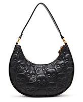 Betsey Johnson Skele-Tease Zipper Shoulder Bag