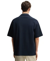 Boss by Hugo Men's Waffle Cotton Relaxed-Fit Shirt