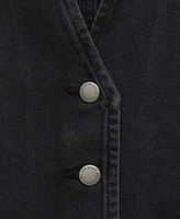 Mango Women's Denim Bow Vest