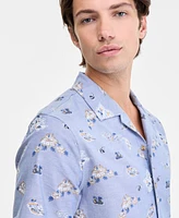 Nautica Men's Classic-Fit Printed Button-Down Camp Shirt