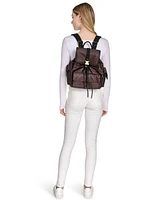 Calvin Klein Elora Nylon Mini Signature Front Buckle Backpack