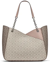 Calvin Klein Zoe Chain Large Tote Bag