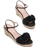 Kate Spade New York Women's Leandra Raffia Espadrille Wedge Sandals