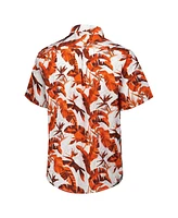 Tommy Bahama Men's Orange Cincinnati Bengals Sunnyvale Blooms Camp Button-Up Shirt