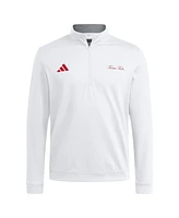 Adidas Men's White Texas Tech Red Raiders Elevated Quarter-Zip Jacket