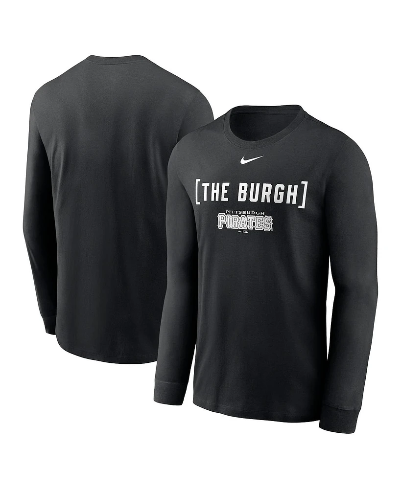 Nike Men's Black Pittsburgh Pirates Local Nickname Long Sleeve T-Shirt