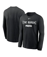 Nike Men's Black Pittsburgh Pirates Local Nickname Long Sleeve T-Shirt