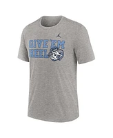 Jordan Men's Heather Gray North Carolina Tar Heels Campus Local Tri-Blend T-Shirt