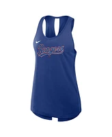 Nike Women's Royal Texas Rangers Crisscross Performance Tank Top
