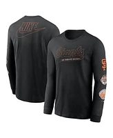 Nike Men's Black San Francisco Giants Cooperstown Collection Knockout Long Sleeve T-Shirt
