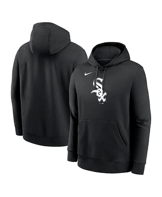 Nike Men's Black Chicago White Sox Logo Club Fleece Pullover Hoodie