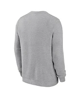 Nike Men's Heather Gray New York Yankees Pullover Sweatshirt