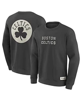 Fanatics Men's Gray Boston Celtics Elements Future Ground Lettering Pullover Sweatshirt