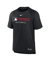 Nike Men's Black Arizona Diamondbacks Authentic Collection Pregame Raglan Performance T-Shirt