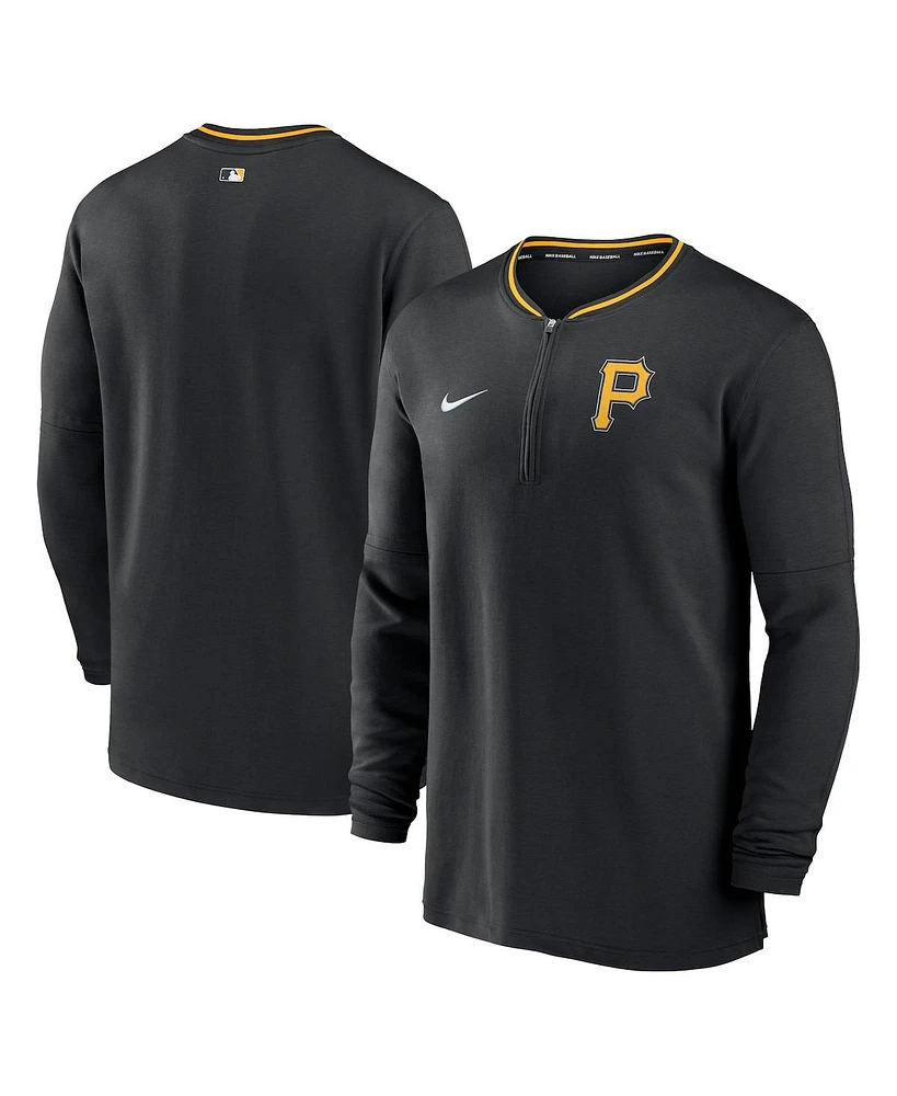 Nike Men's Black Pittsburgh Pirates Authentic Collection Performance Half-Zip Top