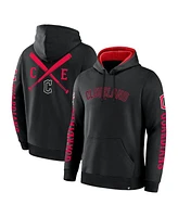 Fanatics Men's Black Cleveland Guardians Big City Legacy Fleece Pullover Hoodie