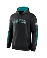 Fanatics Men's Black Seattle Mariners Big City Legacy Fleece Pullover Hoodie