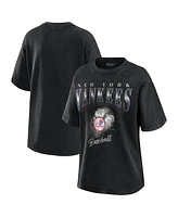 Wear by Erin Andrews Women's Charcoal New York Yankees Boyfriend T-Shirt