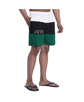G-iii Sports by Carl Banks Men's Green/Black New York Jets Sunrise Volley Swim Shorts