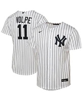 Nike Big Boys and Girls Anthony Volpe White New York Yankees Home Replica Player Jersey