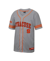 Colosseum Men's Gray Syracuse Orange Free Spirited Baseball Jersey