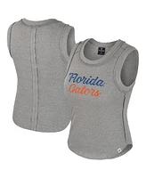 Colosseum Women's Heather Gray Florida Gators Beach You Ribbed Tank Top