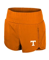 Colosseum Women's Tennessee Orange Tennessee Volunteers Stop By Smocked High Waist Shorts