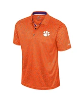 Colosseum Men's Orange Clemson Tigers Sublimated Golf Polo Shirt