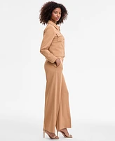 Tahari Asl Women's Mid-Rise Wide-Leg Pants