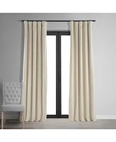 Half Price Drapes Neutral Ground Signature Velvet Blackout Curtain
