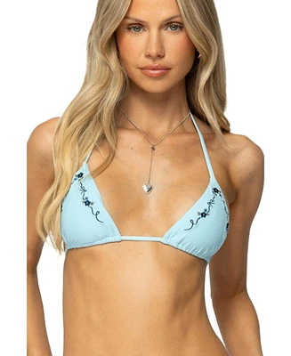Edikted Women's Coralle Triangle Bikini Top