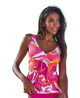 Lascana Women's Mix Print Tankini Swimsuit Top