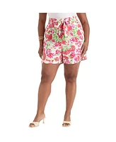 June + Vie Plus High Rise Pleated Shorts