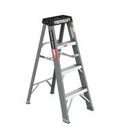 Fiberglass Step Ladder 4-Step 250lbs Gray