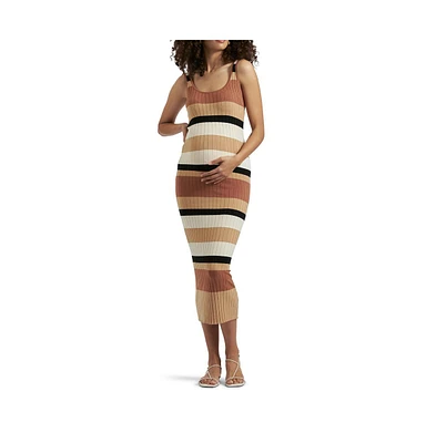 Ripe Maternity Maternity Ripe Sarah Stripe Knit Dress