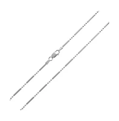 Bling Jewelry Bead Bar Ball 1.5MM Sterling Silver Chain Necklace for Nickel-Free Italy Made