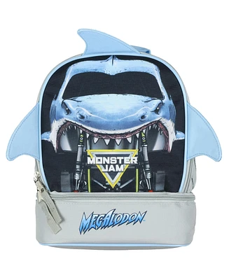 Monster Jam Lunchbox Megalodon 3D Fins Dual Compartment Insulated Bag