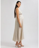 Pietro Brunelli Maternity Sleeveless Satin-Touch Special Occasions Clarissa Dress