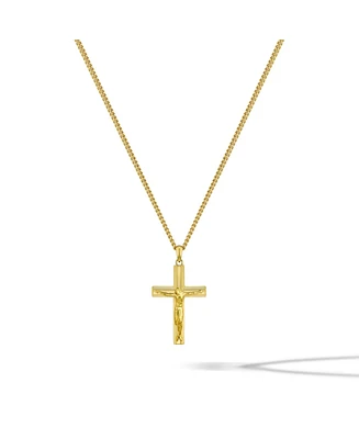 Crucifix Pendant- Stainless Steel - Gold