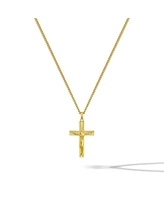 Crucifix Pendant- Stainless Steel - Gold