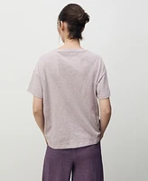 Mango Women's Short-Sleeved Cotton T-Shirt