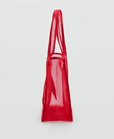 Mango Women's Mesh Shopper Bag