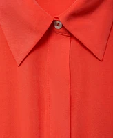 Mango Women's Flared Belted Midi Dress