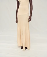Mango Women's Pleated Knitted Dress