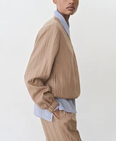 Mango Women's Lyocell Bomber Jacket