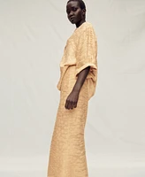 Mango Women's Textured Oversize Shirt