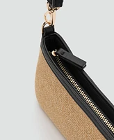 Mango Women's Natural Fiber Shoulder Bag