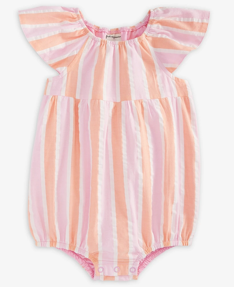 First Impressions Baby Girls Striped Seersucker Cotton Sunsuit, Exclusively at Macy's